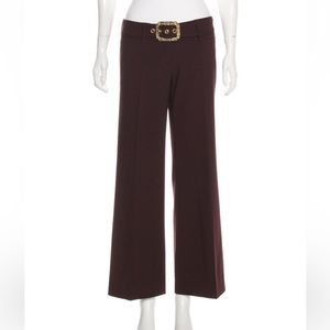 Dolce & Gabbana Wide-Leg, Low-Rise Pants